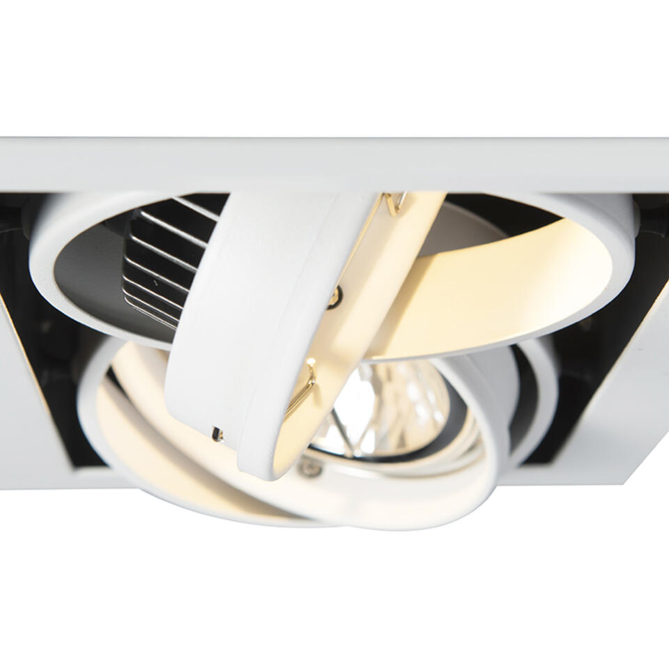 QAZQA Inbouwspot wit AR111 verstelbaar 2-lichts - Oneon