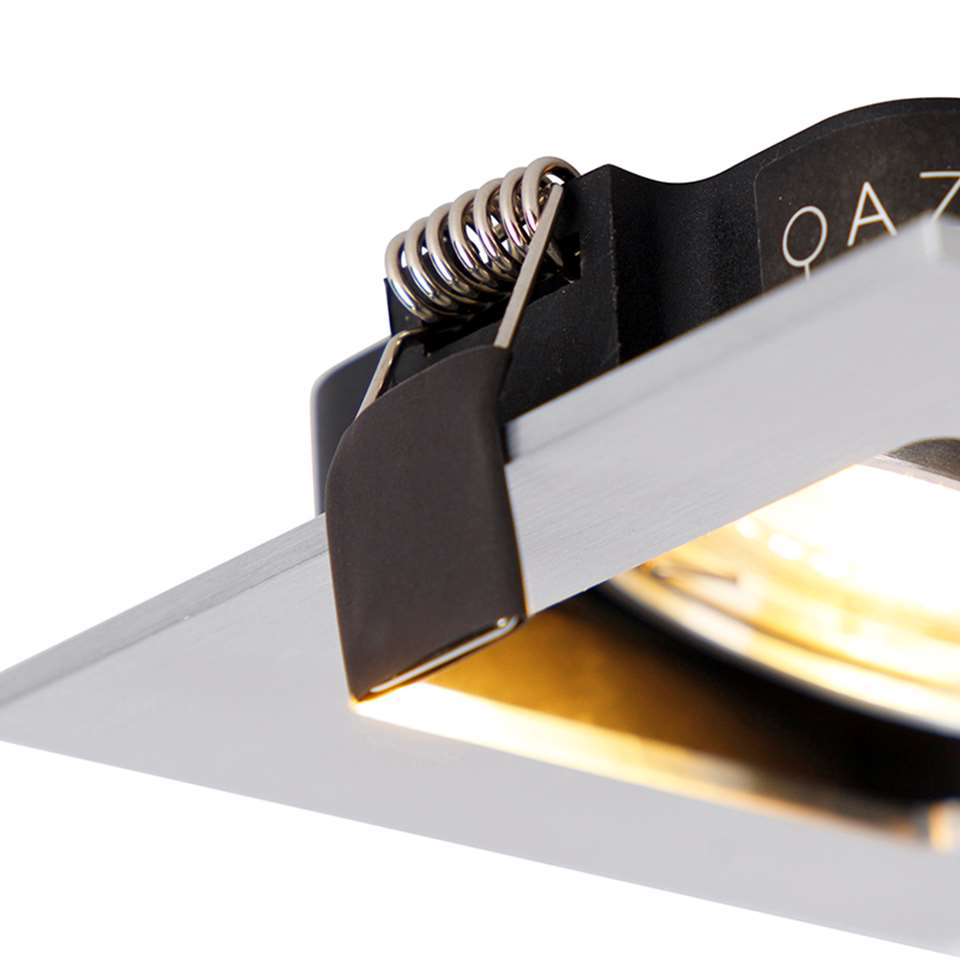 QAZQA Moderne inbouwspot aluminium 3 mm dik - Qure