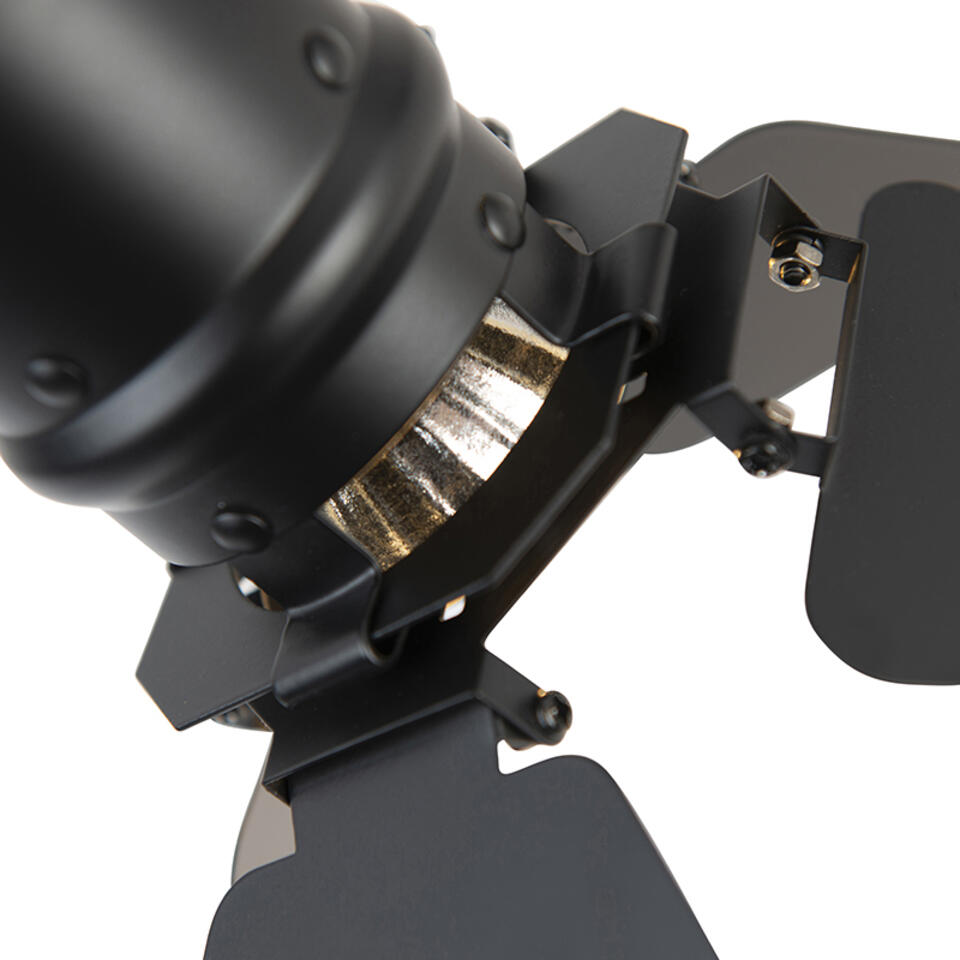 QAZQA Smart spot zwart incl. WiFi GU10 2-lichts met kleppen - Movie