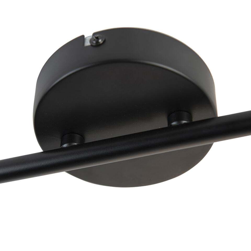 QAZQA Smart spot zwart incl. WiFi GU10 2-lichts met kleppen - Movie
