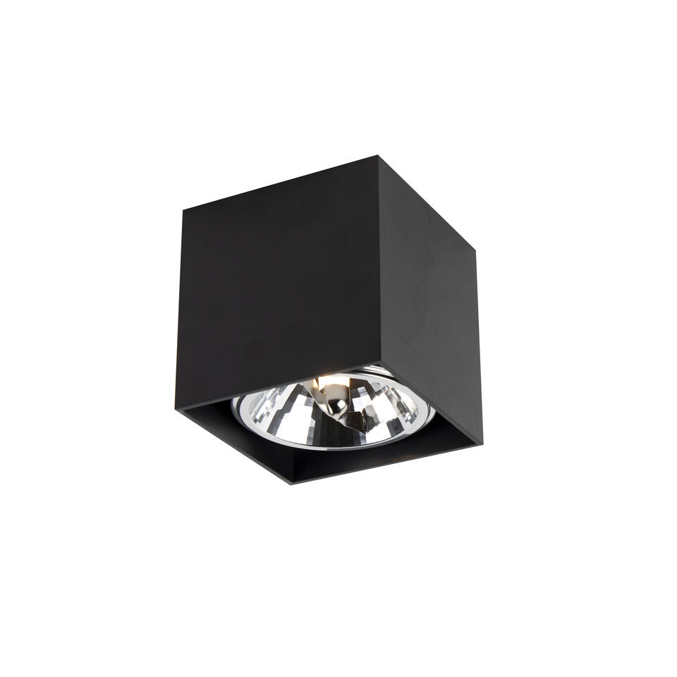 QAZQA Design spot vierkant 1-lichts zwart incl. 1 x G9 - Box