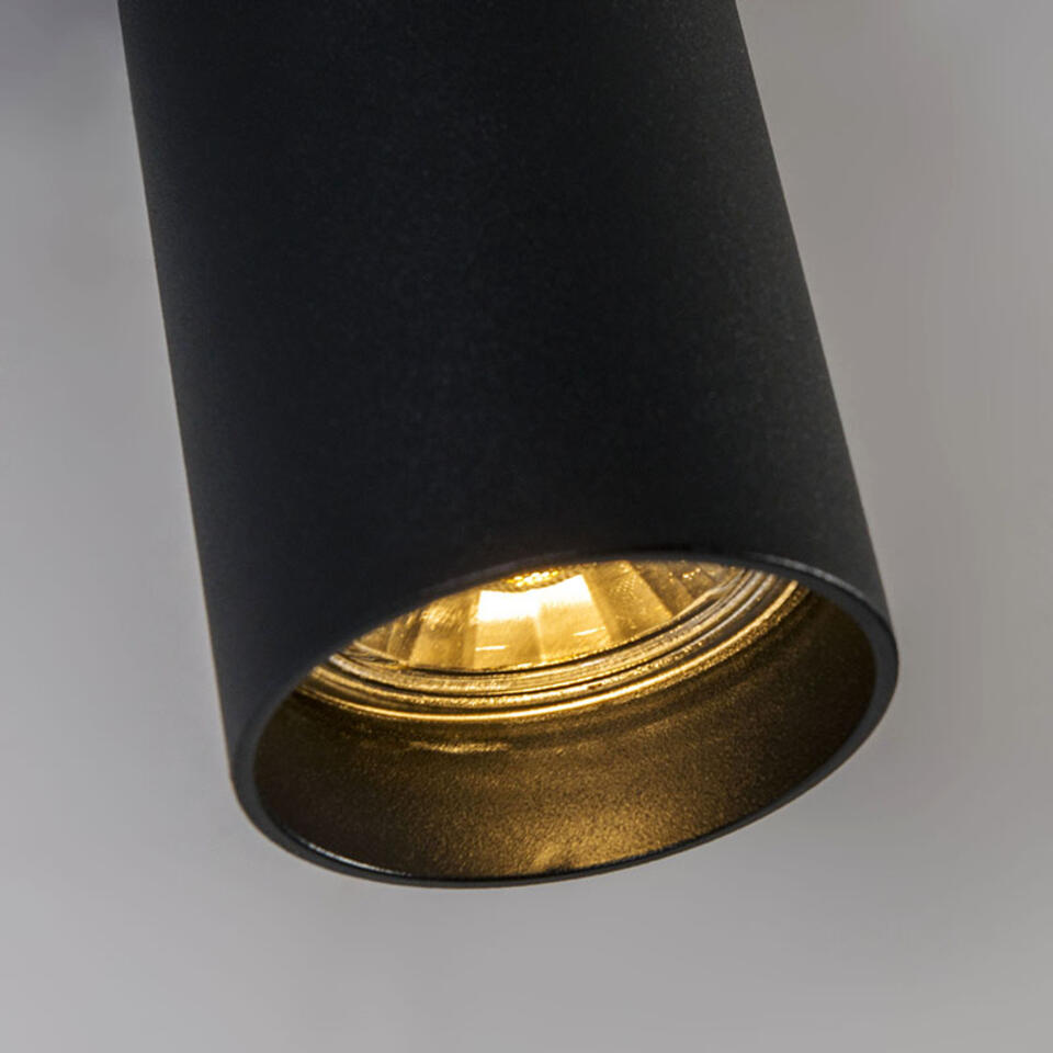 QAZQA Moderne spot zwart 5,5 cm - Tuba