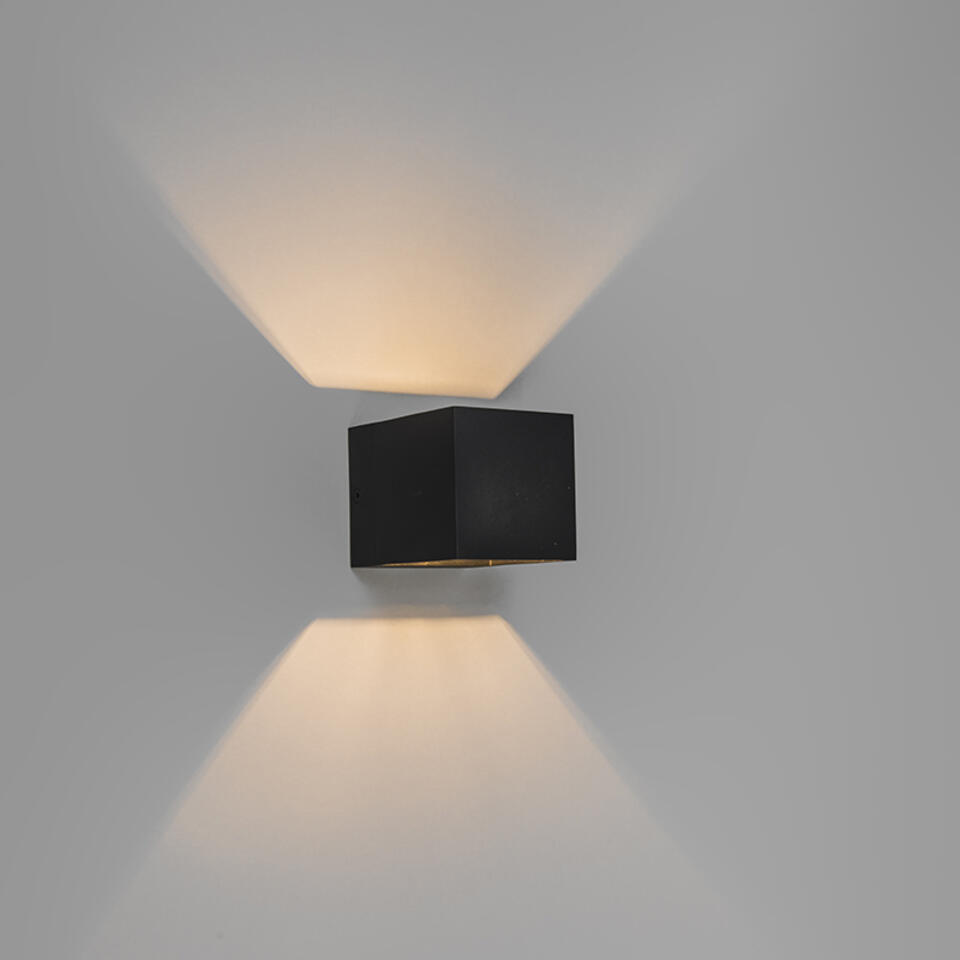 QAZQA Moderne wandlamp zwart - Transfer