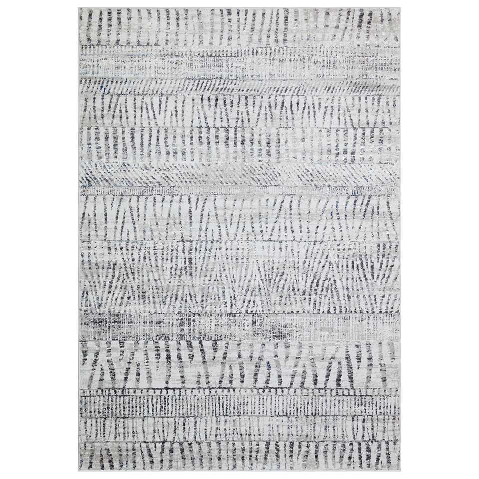 MOMO Rugs - Bazaro Tribal Grey White - 160x230 cm Vloerkleed