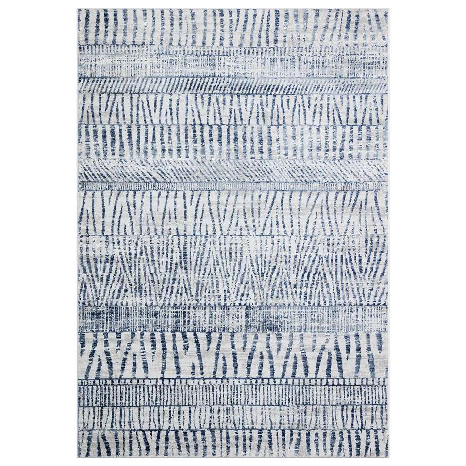 MOMO Rugs - Bazaro Tribal Blue White - 160x230 cm Vloerkleed
