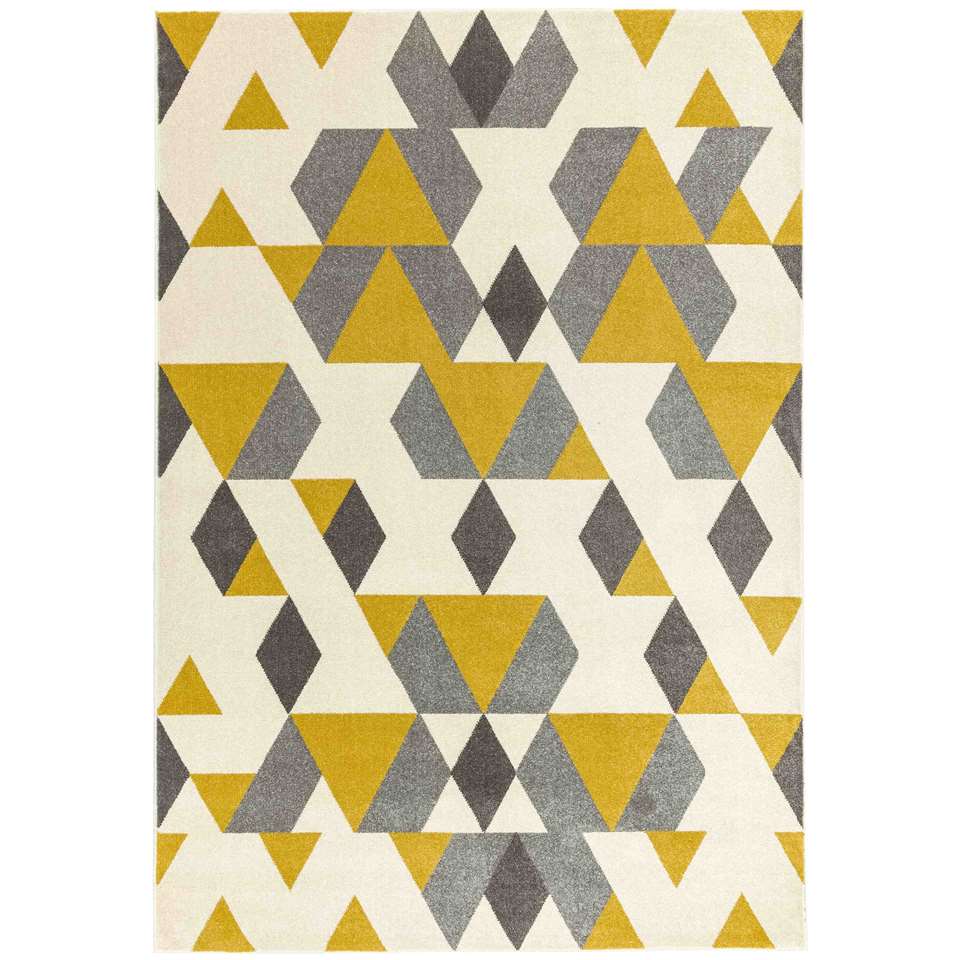 Easy Living - colt-pyramid-mustard - 160x230 cm Vloerkleed