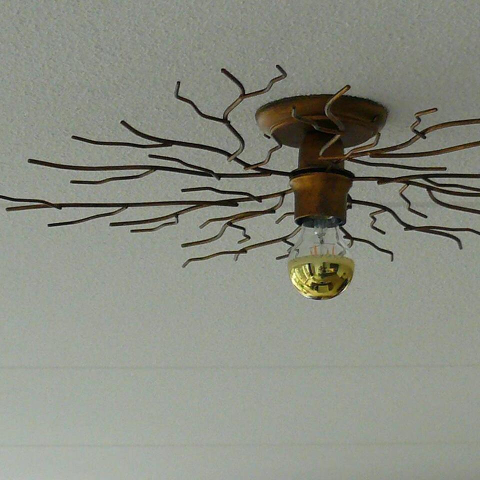 Ylumen Plafondlamp Bichero Ø 50 cm goud-bruin