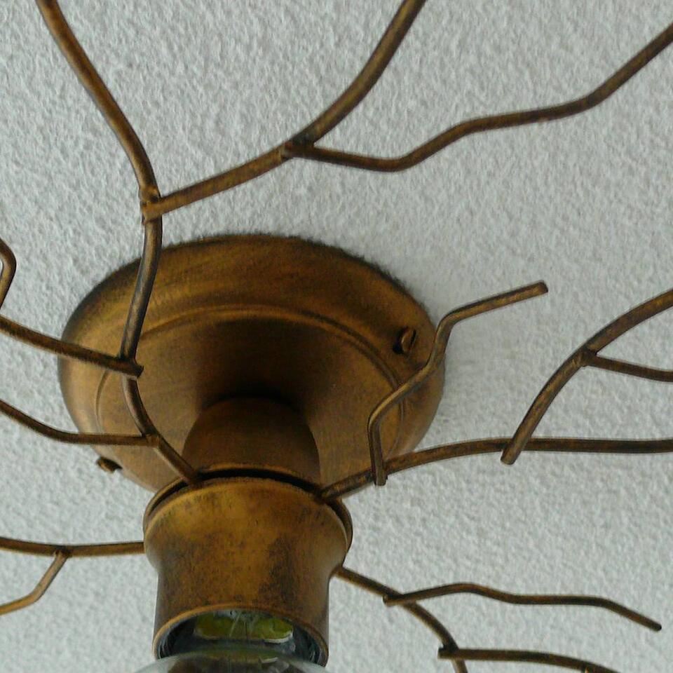 Ylumen Plafondlamp Bichero Ø 50 cm goud-bruin
