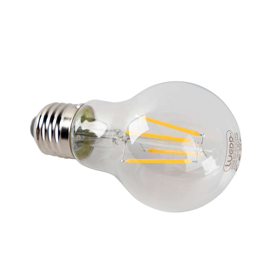 LUEDD E27 LED filament lamp A60 licht-donker sensor 4W 350 lm 2700 K..
