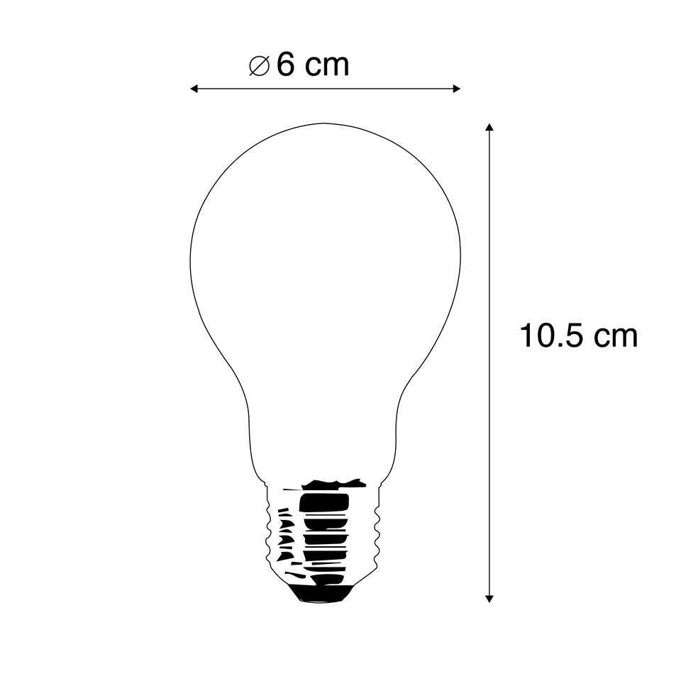 E27 3-staps dimbare LED lamp A60 5W 660 lm 2700K