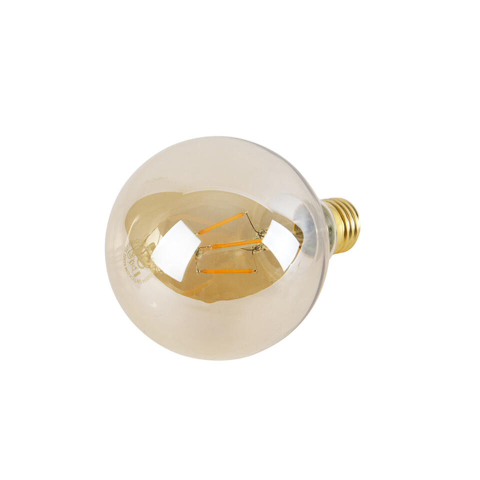 LUEDD E27 3-staps dimbare LED lamp G95 Goldline 5W 550lm 2200K