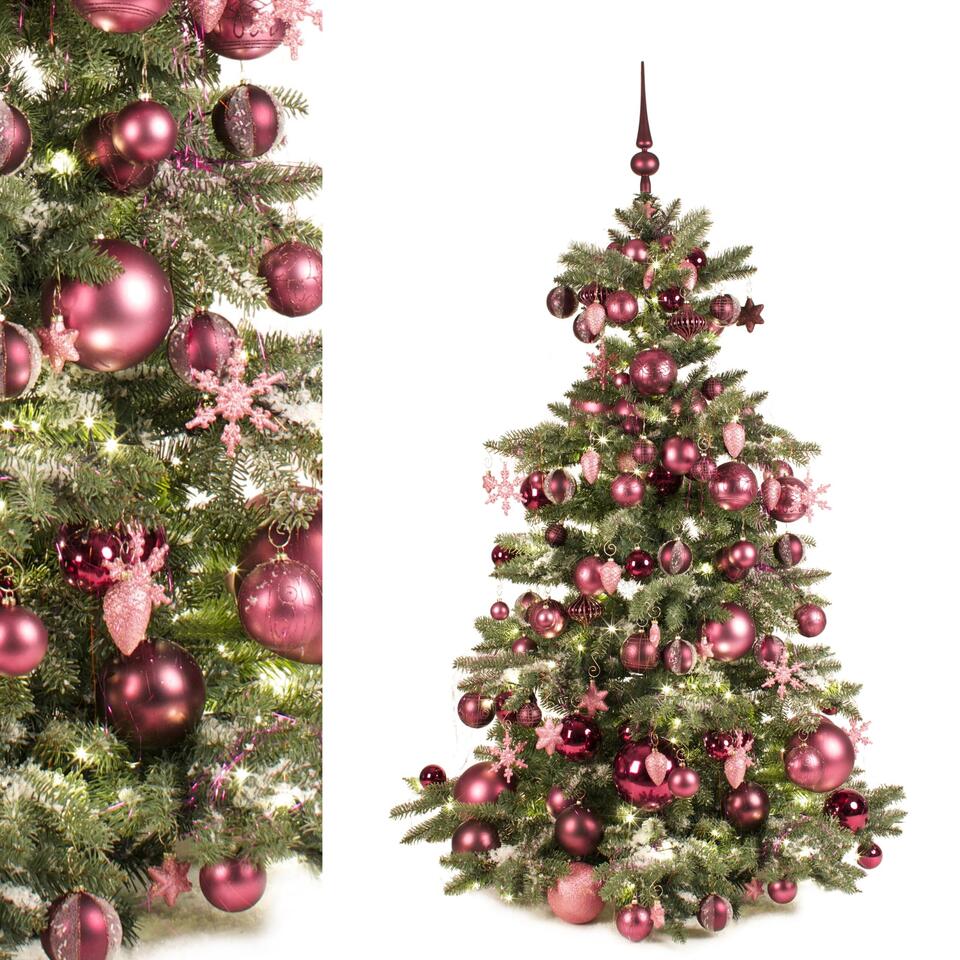 Rechtmatig Quagga Steken Luxe Kerst decoratie pakket van 145 ornamenten in paarse tinten | Leen  Bakker