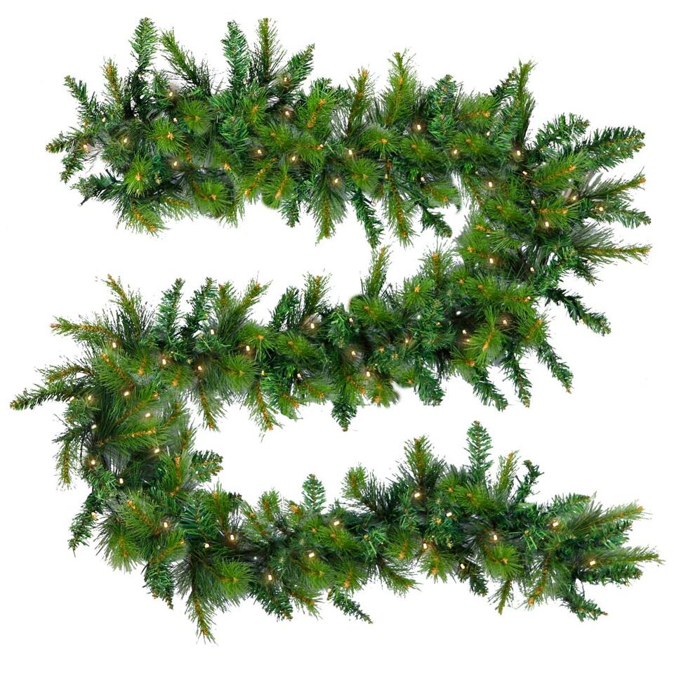 Guirlande 'King Tree' Kerstslinger - Inclusief Verlichting - LEDS - 270 cm | Bakker
