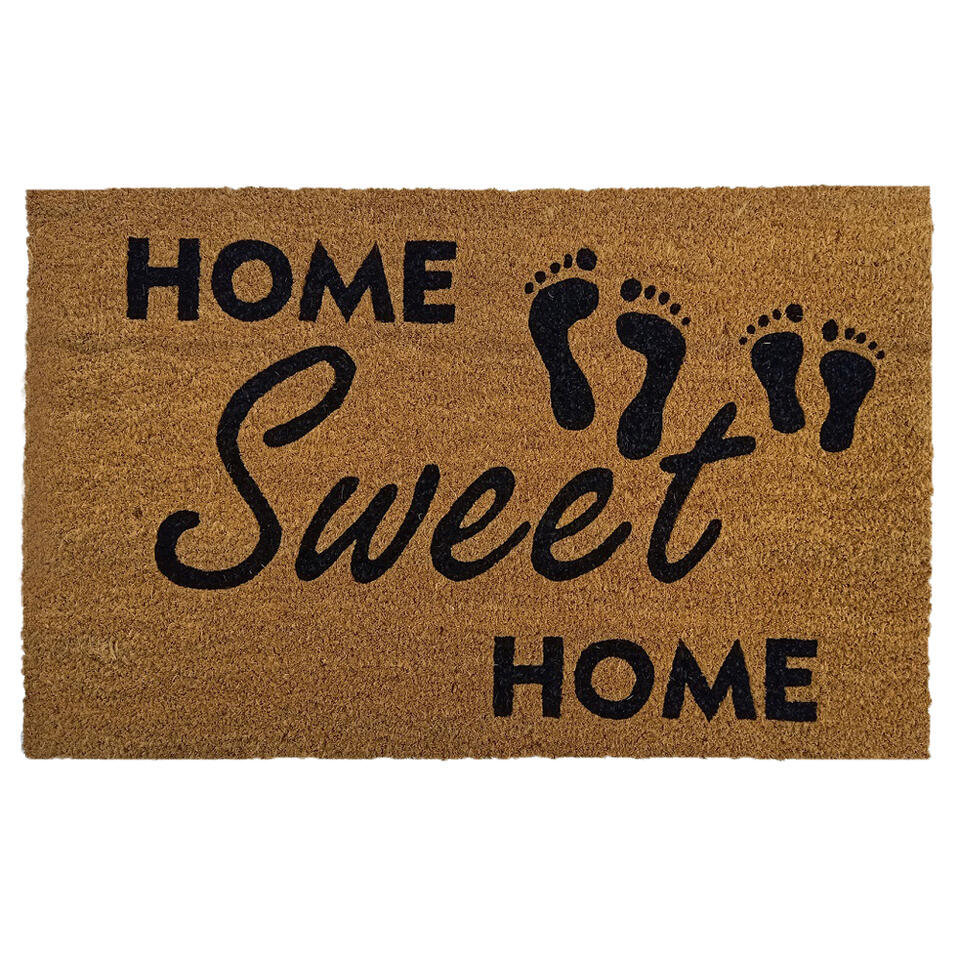 Voldoen litteken rust Kokosmat 'Home Sweet Home' - 50x80 cm | Leen Bakker