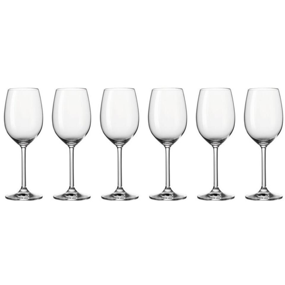 مجس نبات مفزوع بانزاي  Leonardo Daily witte wijnglas - set van 6 | Leen Bakker