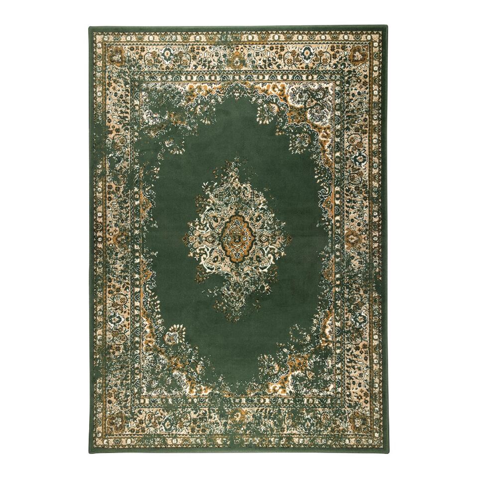 Interieur05 Vintage Vloerkleed Keshan groen - 160 x 230 cm