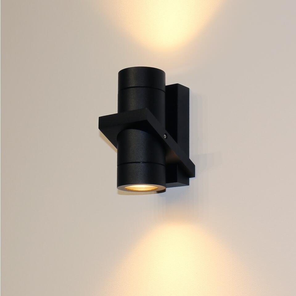 Artdelight Wandlamp Double 16 x 8,5 cm zwart