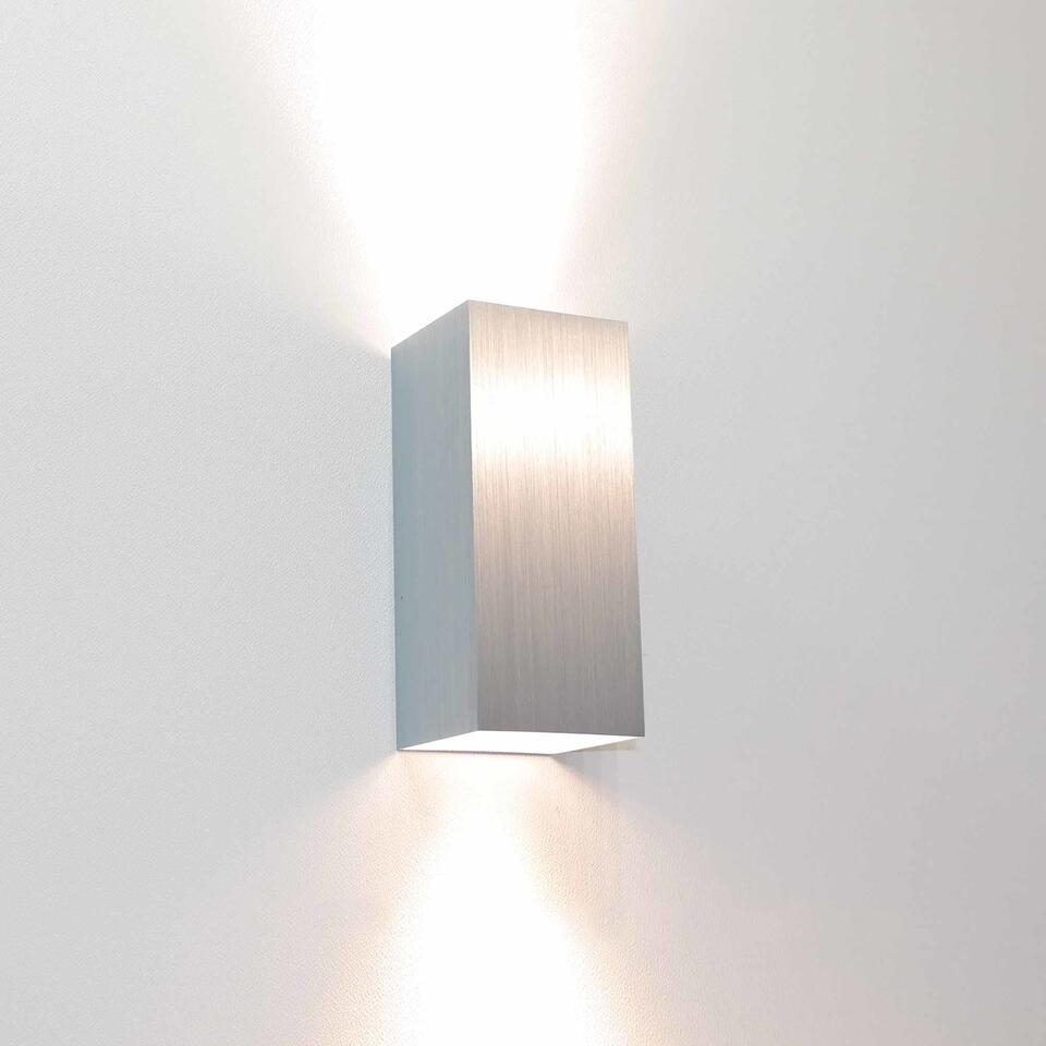 Artdelight Wandlamp Dante 2 lichts 15,5 x 6,5 cm aluminium