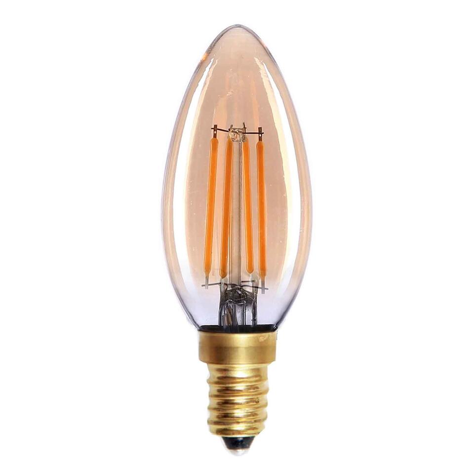 Highlight Lamp LED E14 kaars 4W 280LM 2200K Dimbaar amber