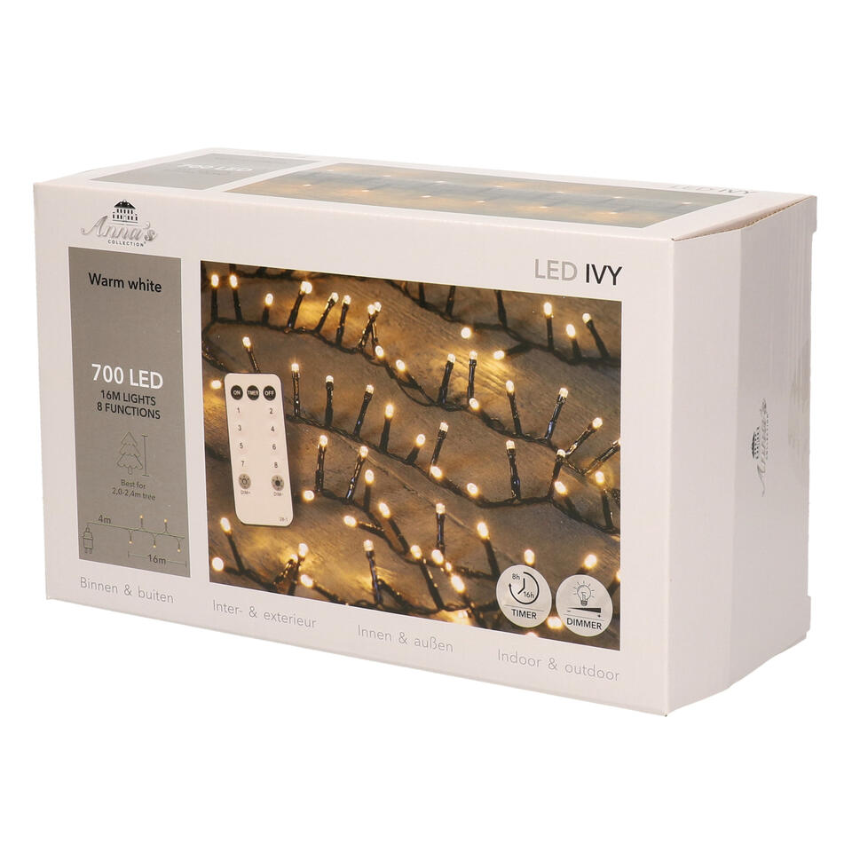 Anna's Collection Kerstverlichting - Warm Wit - 700 Lampjes - 16 M ...