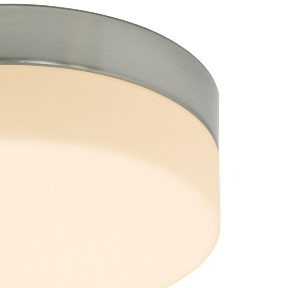 Steinhauer Plafondlamp ceiling and wall IP44 LED 1363st staal