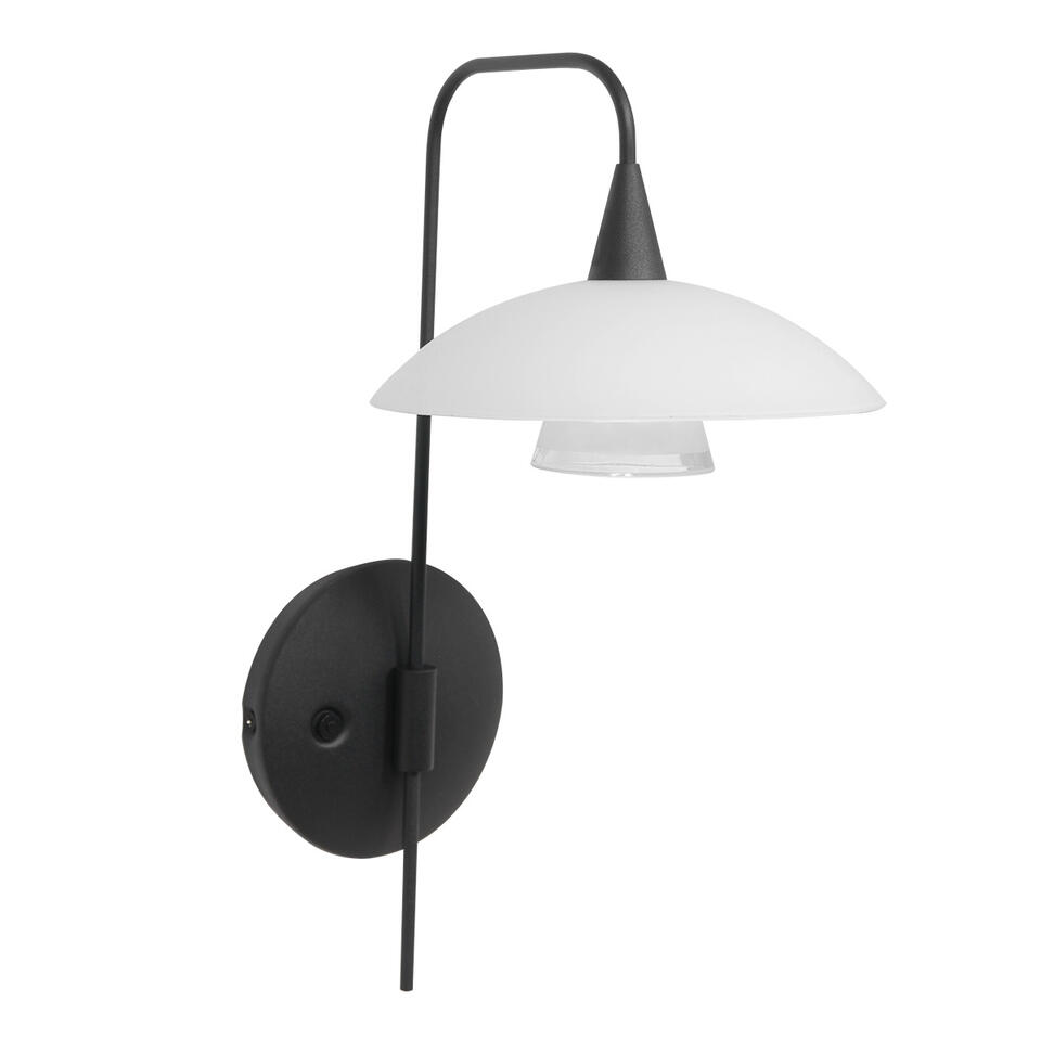 Steinhauer Wandlamp tallerken LED 2656zw zwart