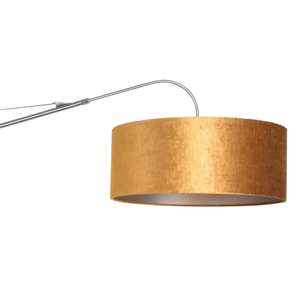 Steinhauer Wandlamp elegant classy 8132 - staal velours kap goud