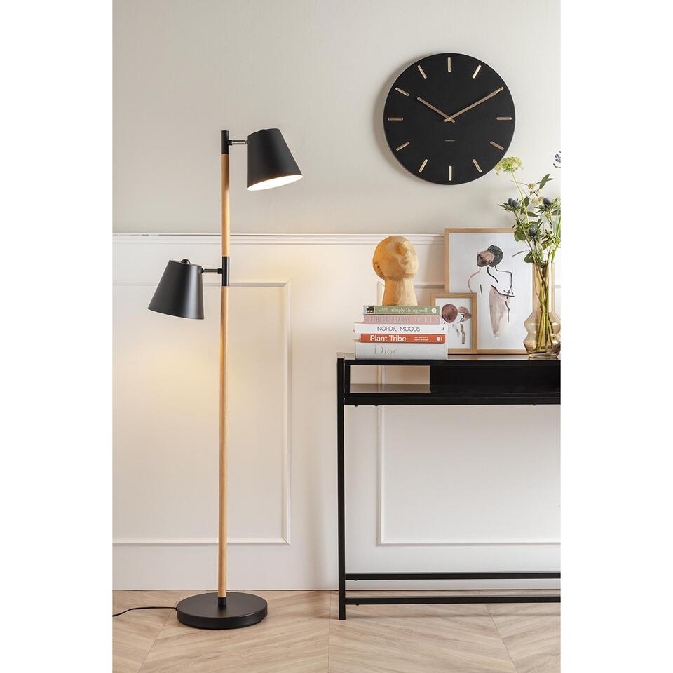 Vloerlamp Rubi - Zwart - 150x17,5cm