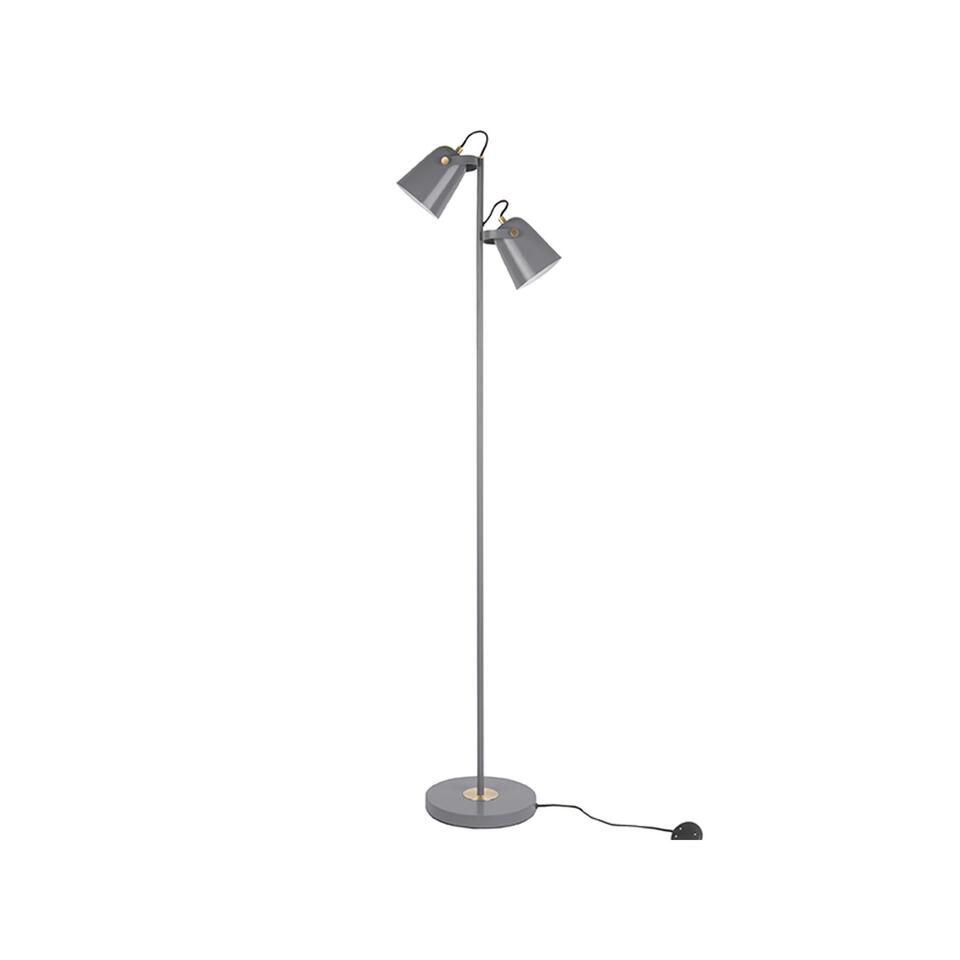 Vloerlamp Steady - Metaal mat Grijs - 158x34cm