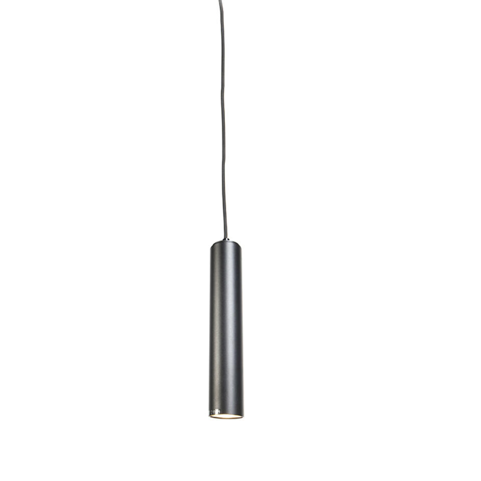 QAZQA Design hanglamp zwart - Tuba small