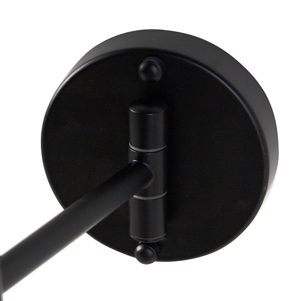 QAZQA Design badkamerspiegel zwart incl. LED verstelbaar IP44 - Vicino