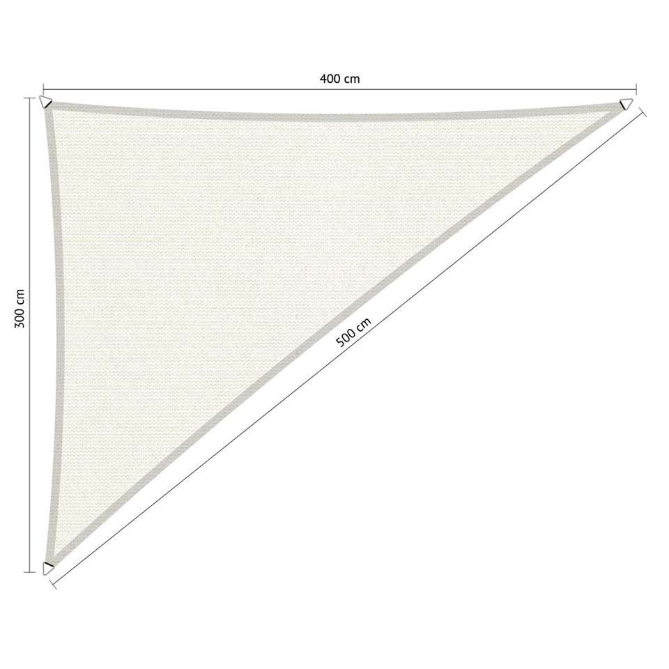Shadow Comfort schaduwdoek driehoek 3x4x5m Arctic White