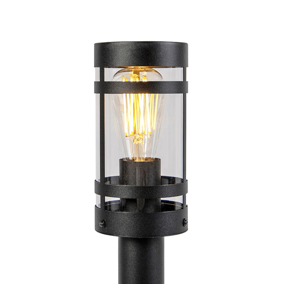 QAZQA Moderne buitenlamp zwart 80 cm IP44 - Gleam