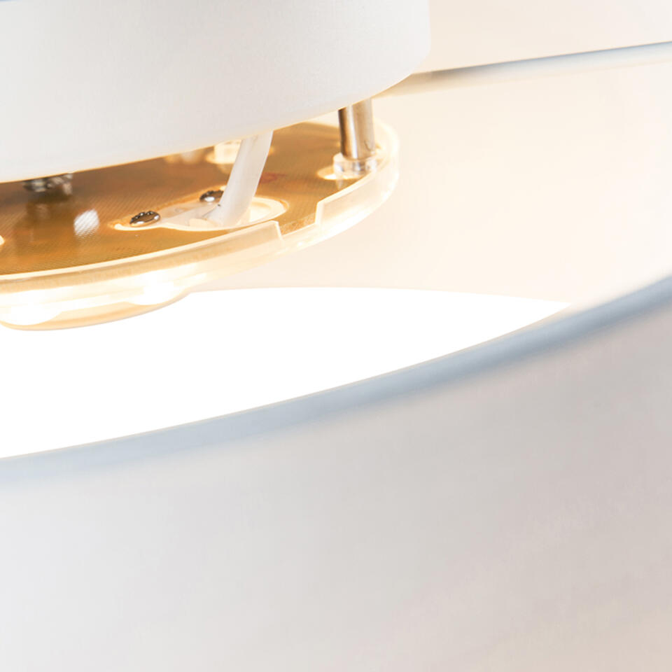 QAZQA Plafondlamp wit 30 cm incl. LED - Drum LED