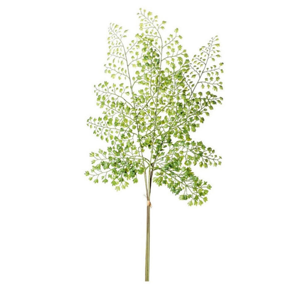 Kunstplant Venushaar - tak - Adiantum - groen - 58 cm