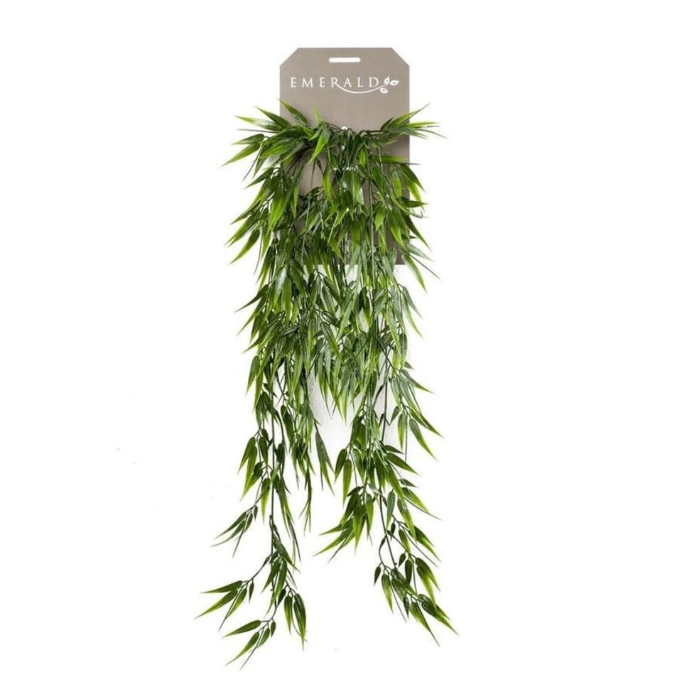 Kunstplant Bamboe - hangend - tak - groen - 75 cm