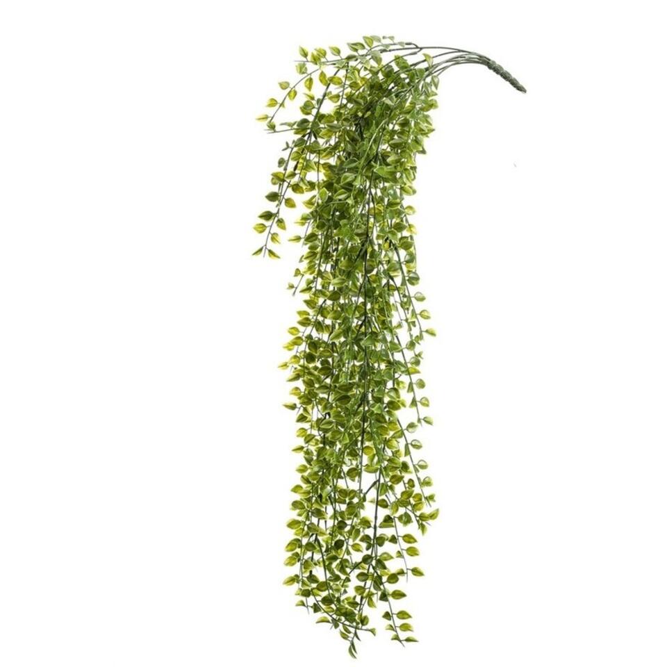 Kunstplant Ficus - groen - tak - UV bestendig - 80 cm
