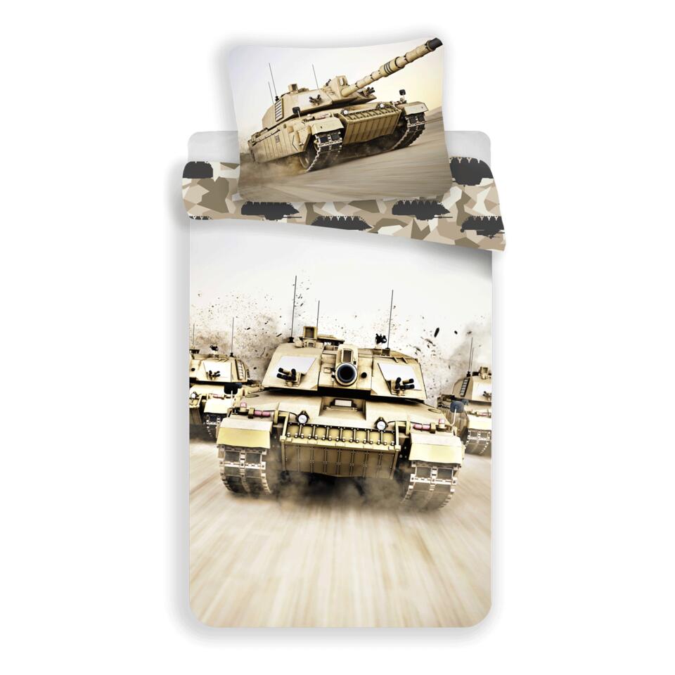 Tank Dekbedovertrek Camouflage - - 140 x 200 cm Katoen | Leen