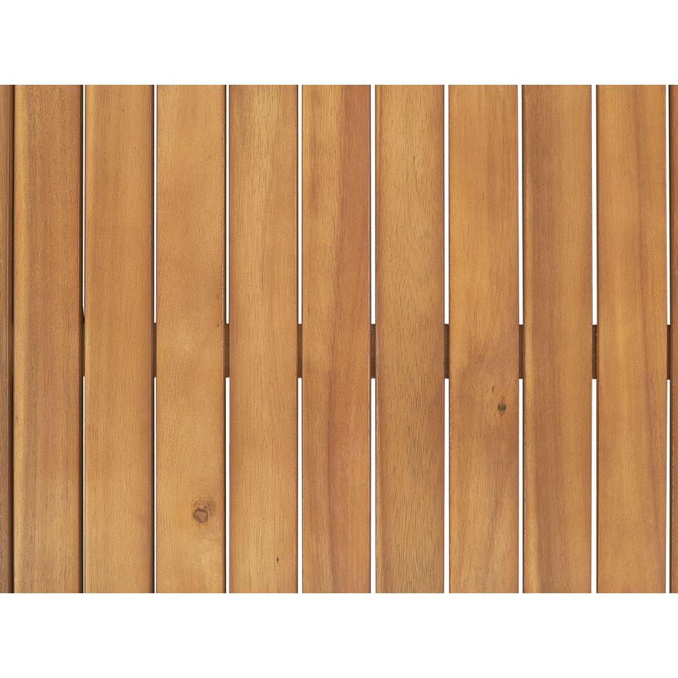Beliani Bijzettafel JAVA - lichte houtkleur acaciahout