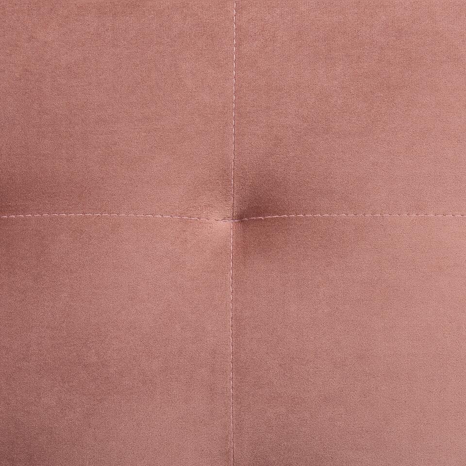 Beliani Chesterfield fauteuil ABERDEEN - roze fluweel