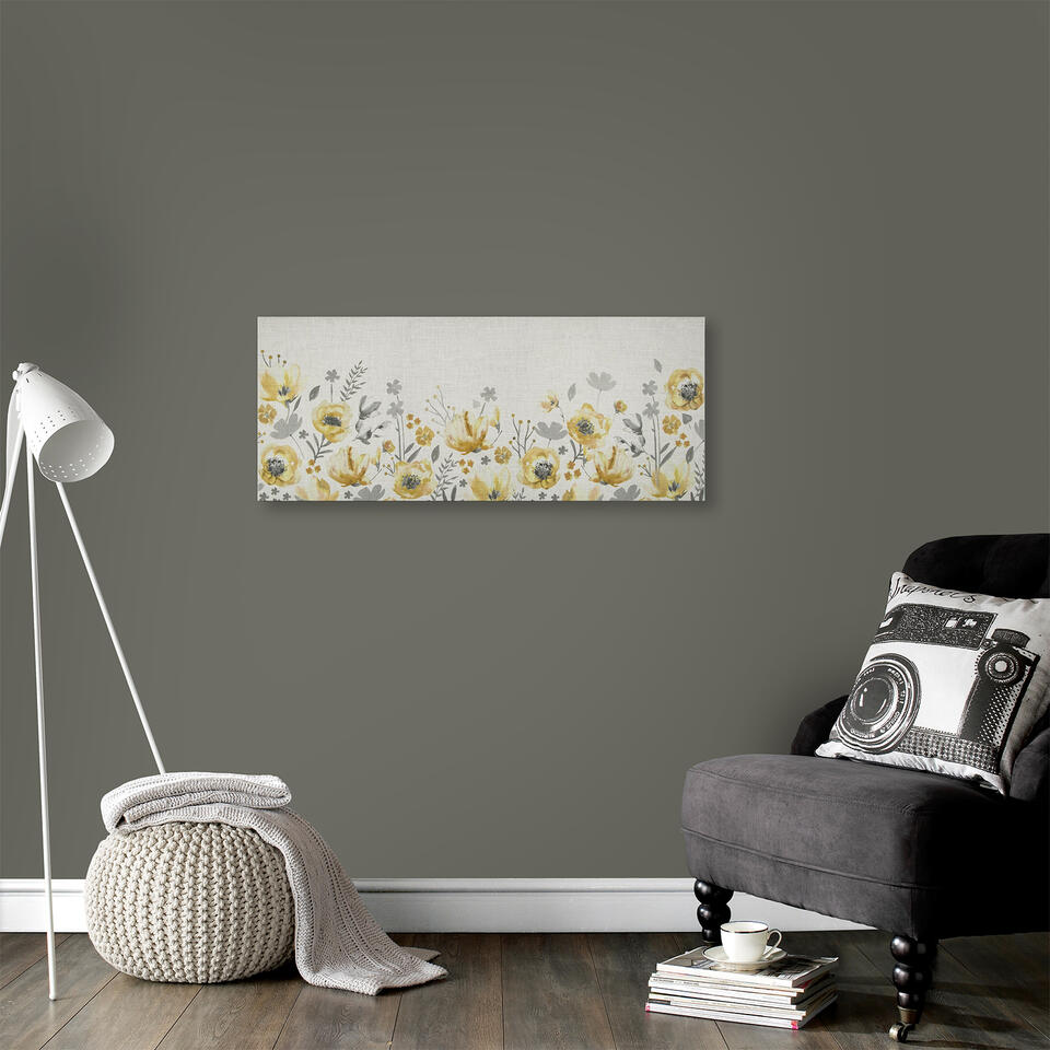 Art for the Home - Canvas - Vrolijke Zomerweide - 40x100cm