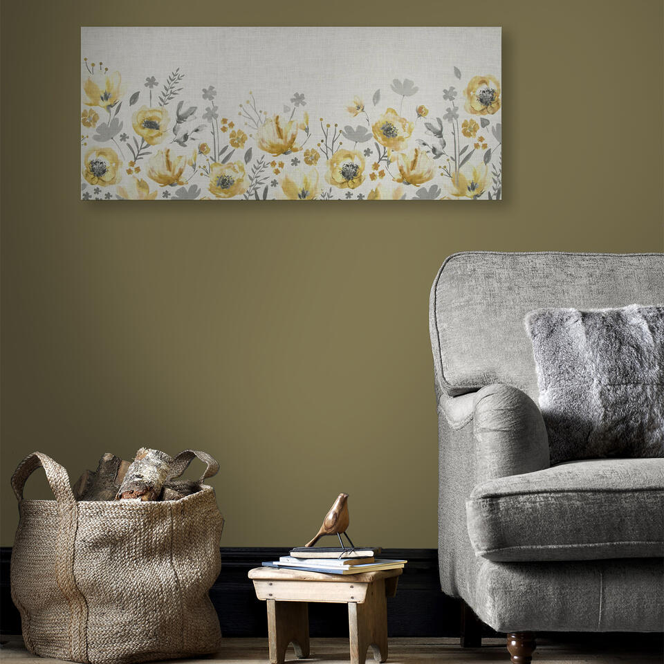 Art for the Home - Canvas - Vrolijke Zomerweide - 40x100cm