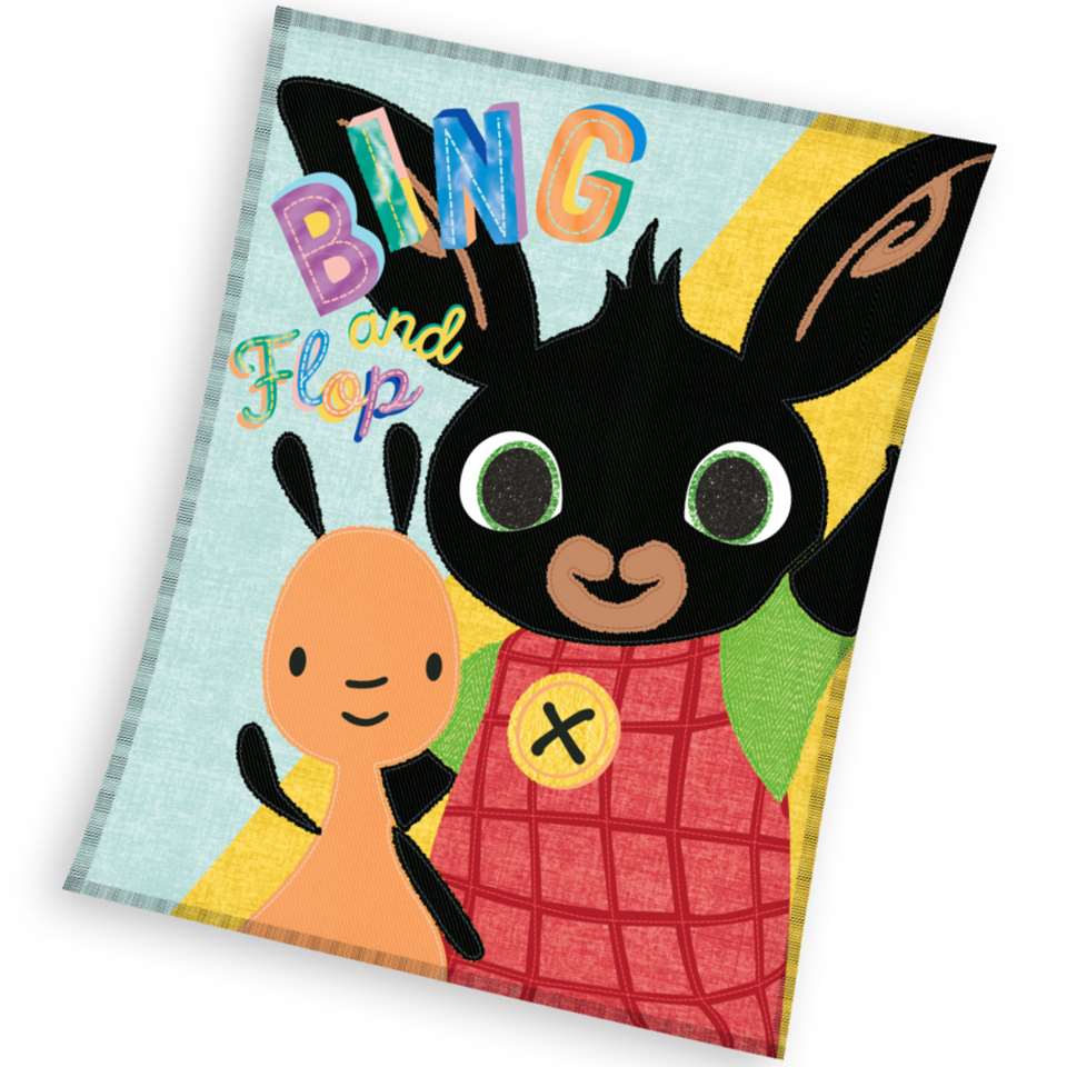 Bing Bunny Fleece deken Friends - 110 x 140 cm - Multi