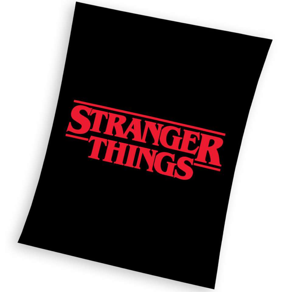 Stranger Things Fleece deken Black - 150 x 200 cm - Polyester