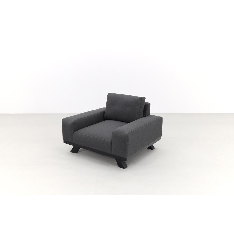 VDG Barcelona/Royalty Sunbrella loungeset - Sooty + stoel
