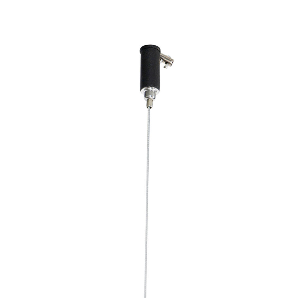 QAZQA Design hanglamp zwart met smoke glas 2-lichts - Bliss