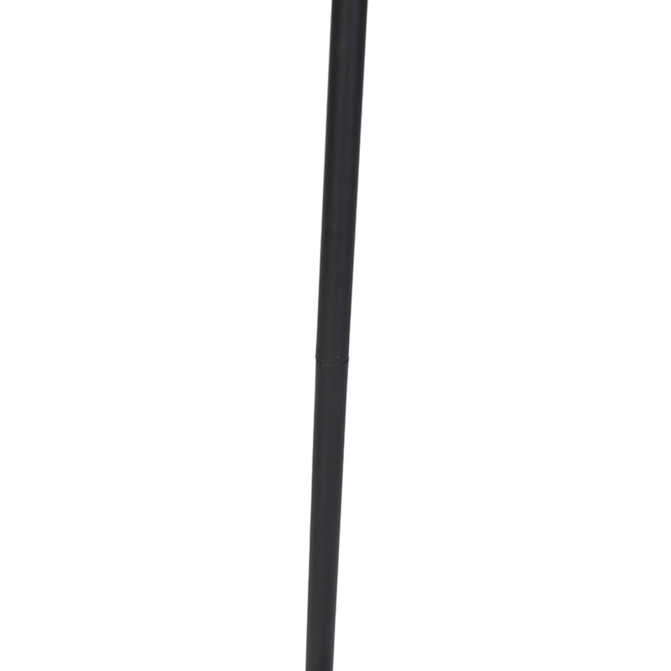 QAZQA Buiten vloerlamp zwart IP44 met speaker - Mart Storm Music