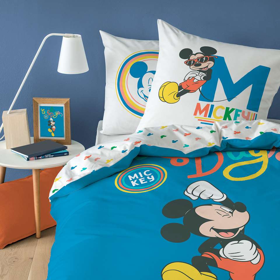 Disney Mickey Mouse Dekbedovertrek Good Days - 140 x 200 cm - Katoen