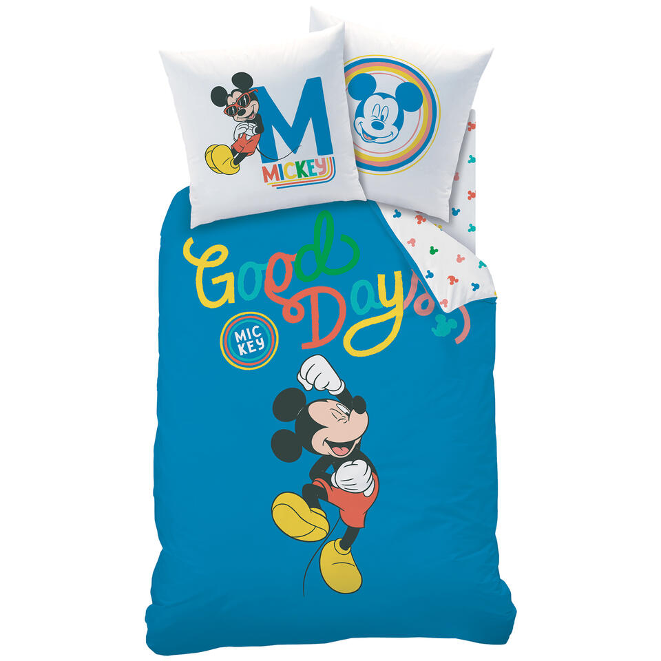 Disney Mickey Mouse Dekbedovertrek Good Days - 140 x 200 cm - Katoen