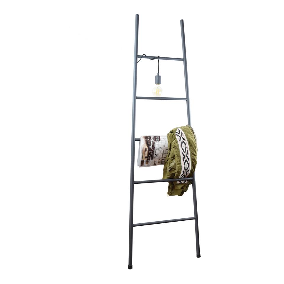 Gepland vat Geld lenende LOFT42 Trap Decoratie Ladder - Metaal - Mat Zwart - 175x50x4 | Leen Bakker